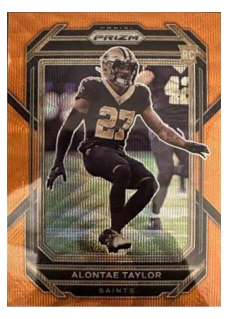 2022 Panini Prizm Base Set Alontae Taylor #392 card