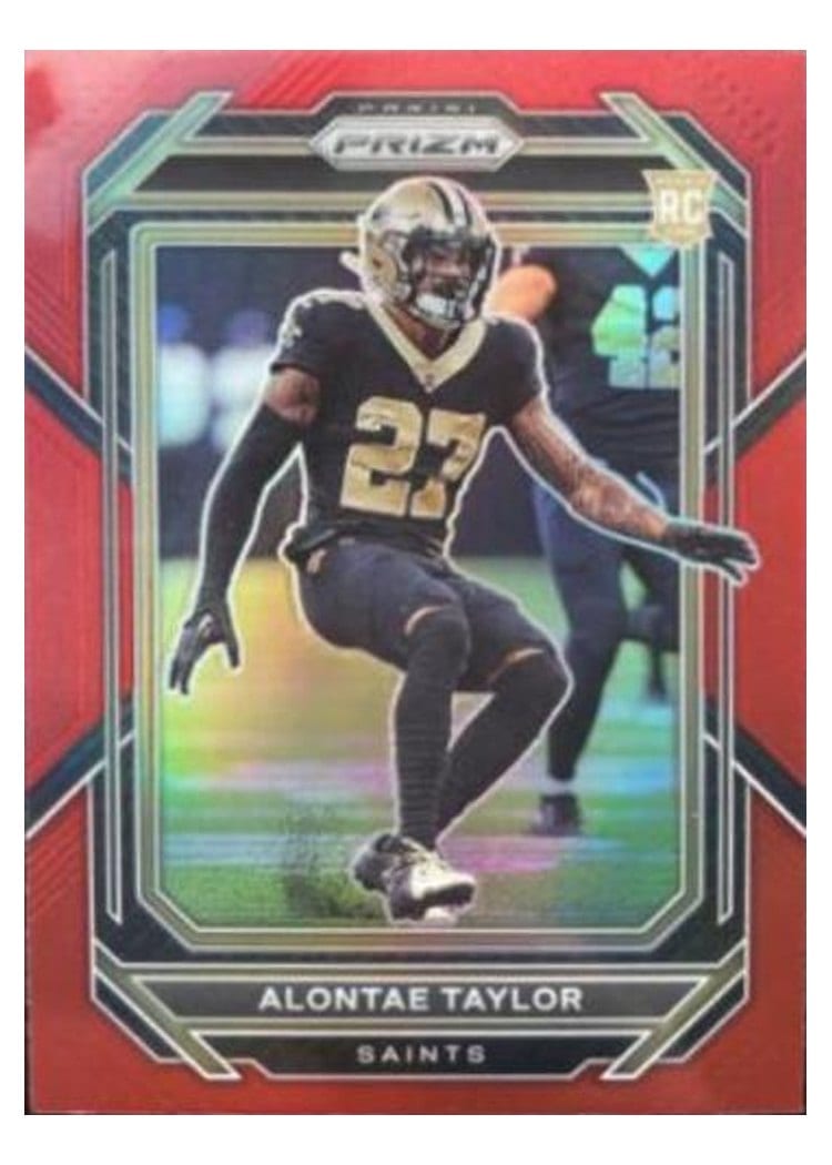 2022 Panini Prizm Base Set Alontae Taylor #392 card