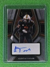 2022 Panini Select Draft Picks Rookie Signatures Alontae Taylor #RS-ATA card