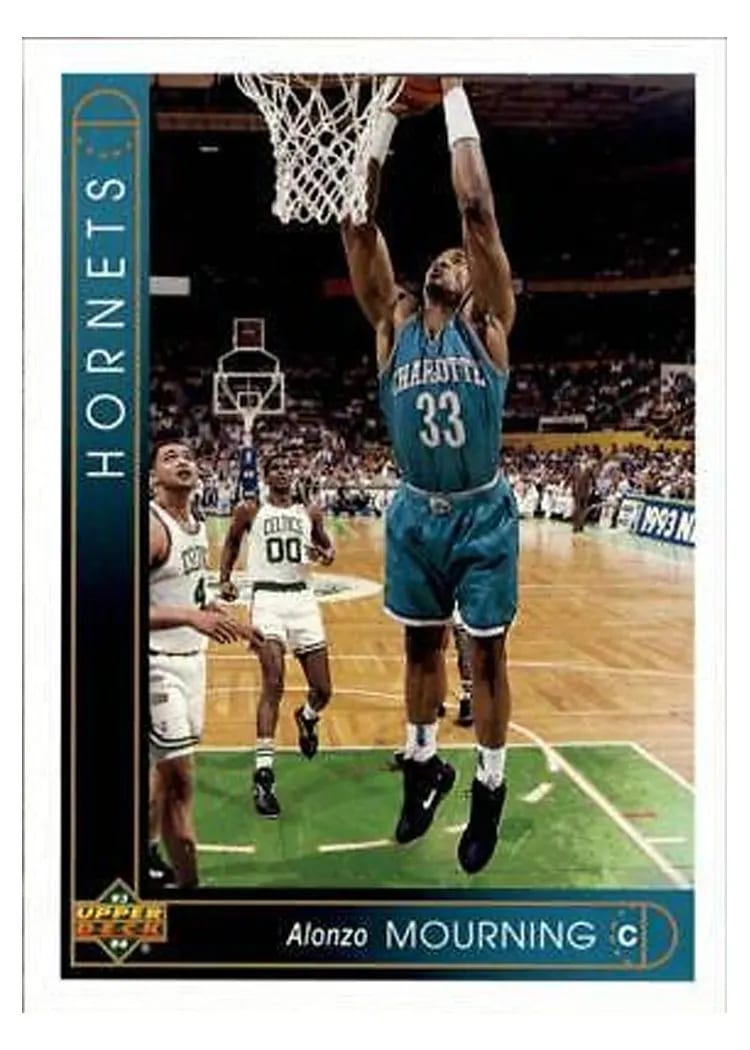 1993 Upper Deck Alonzo Mourning #333 card