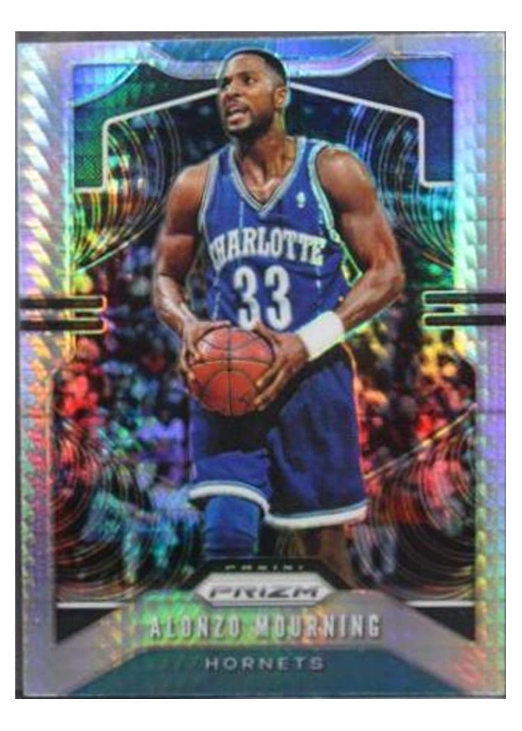 2019-20 Panini Prizm Base Set Alonzo Mourning Hyper Prizm #27 card