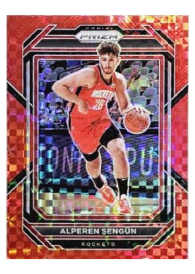2022-23 Panini Prizm Base Set Alperen Sengun Red Power Prizm #178 card