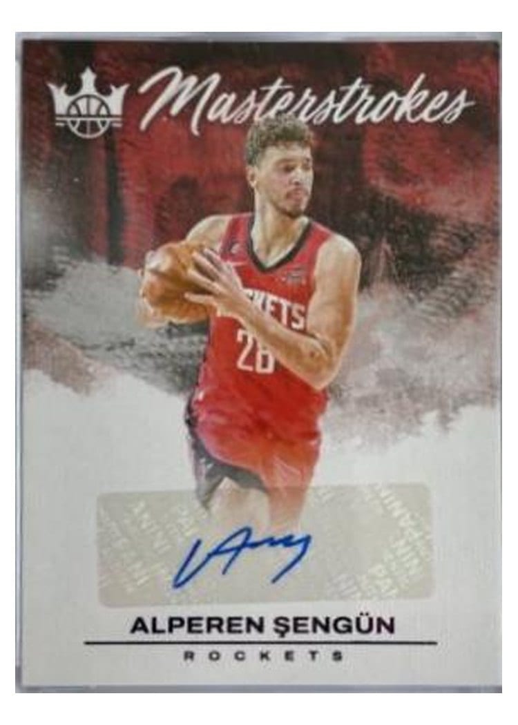 2023-24 Panini Court Kings Masterstrokes Autographs Alperen Sengun #MS-ALP card