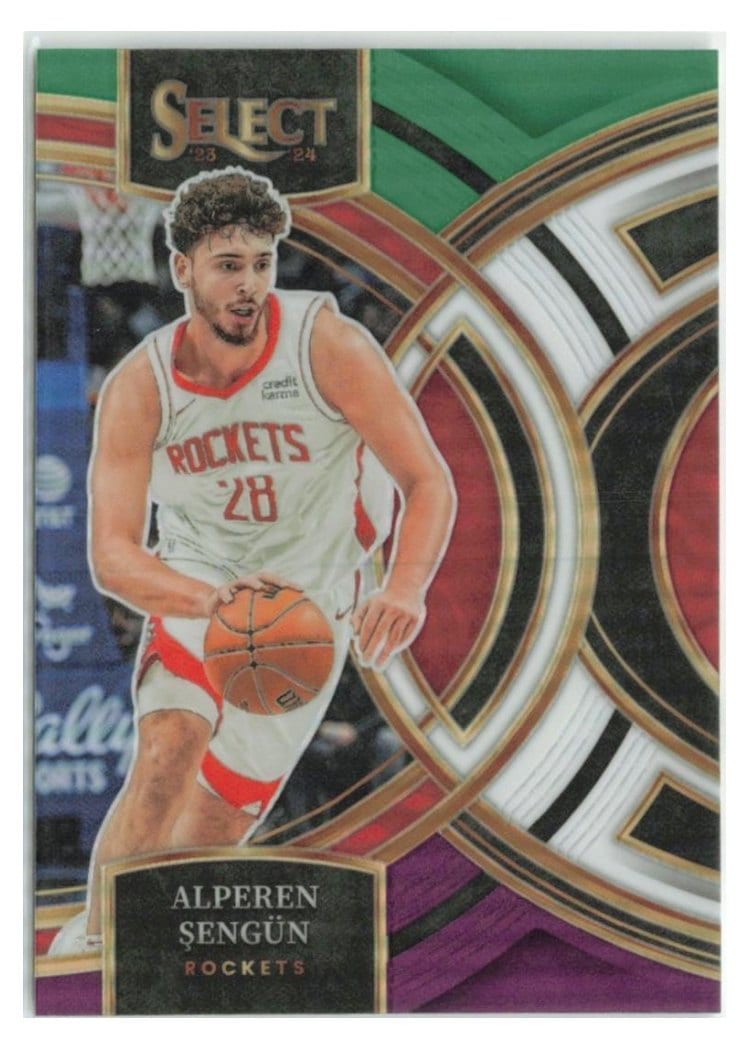 2023 Panini Select Alperen Sengun Green White Purple Prizm #188 card