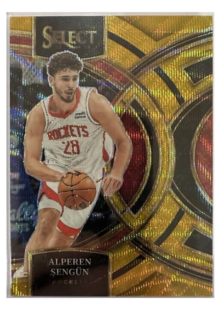 2023 Panini Select Alperen Sengun Wave Gold Prizm #188 card