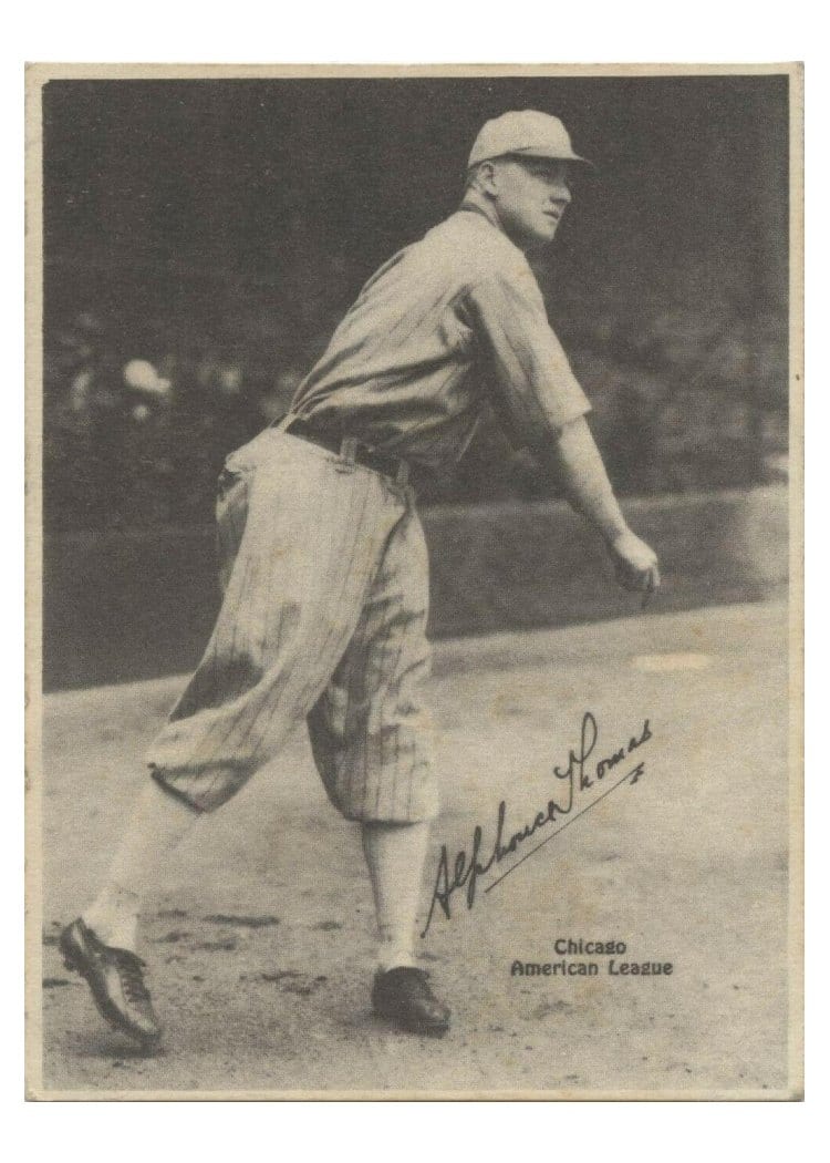 1929 R316 Kashin Publications Alphonse Thomas card