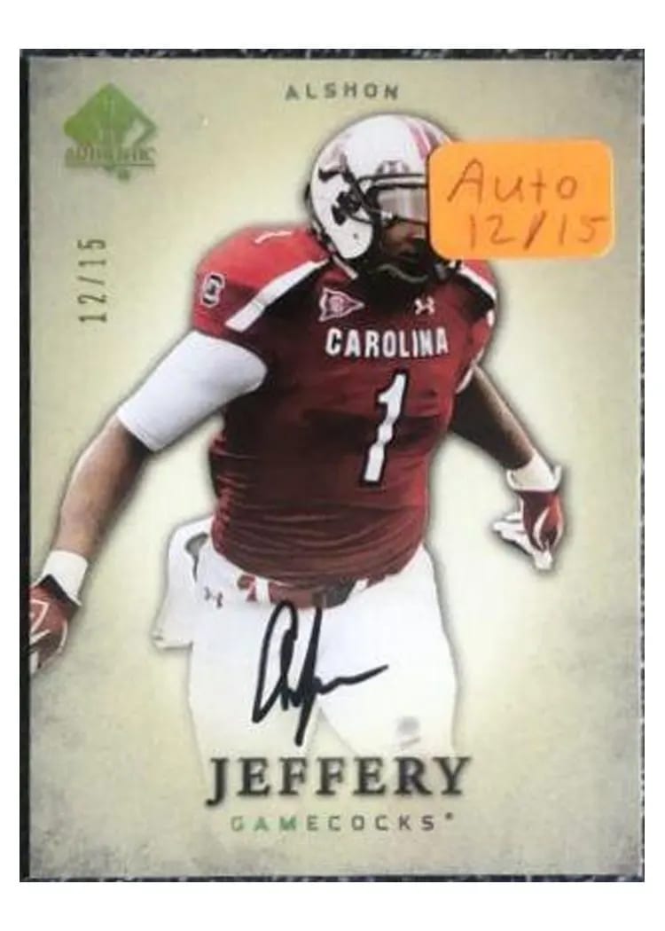 2012 SP Authentic Alshon Jeffery #5 card