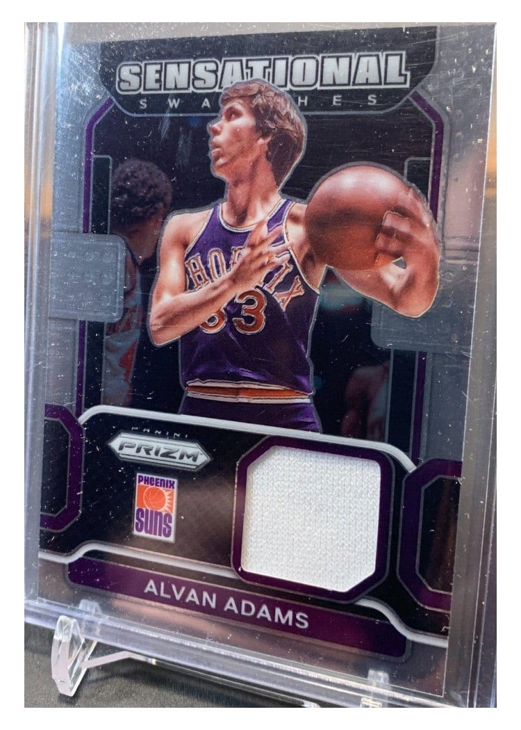2021-22 Panini Prizm Sensational Swatches Alvan Adams #SW-AAD card