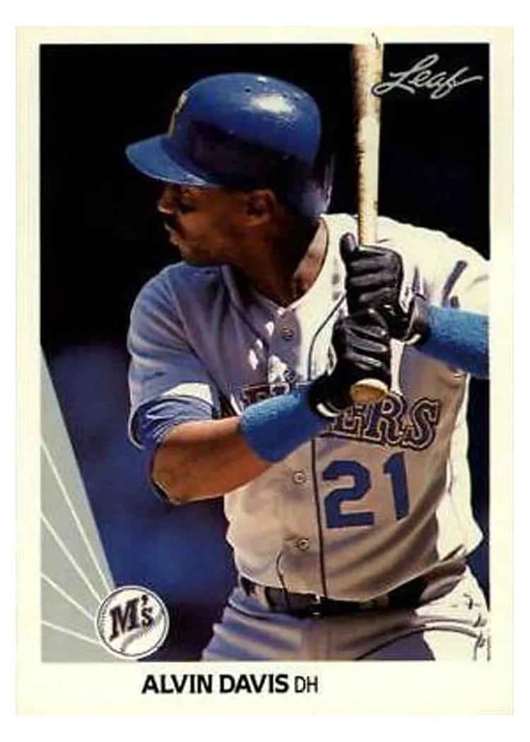 1990 Leaf Alvin Davis #35 card