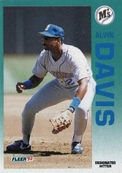 1992 Fleer Base Set Alvin Davis #277 card
