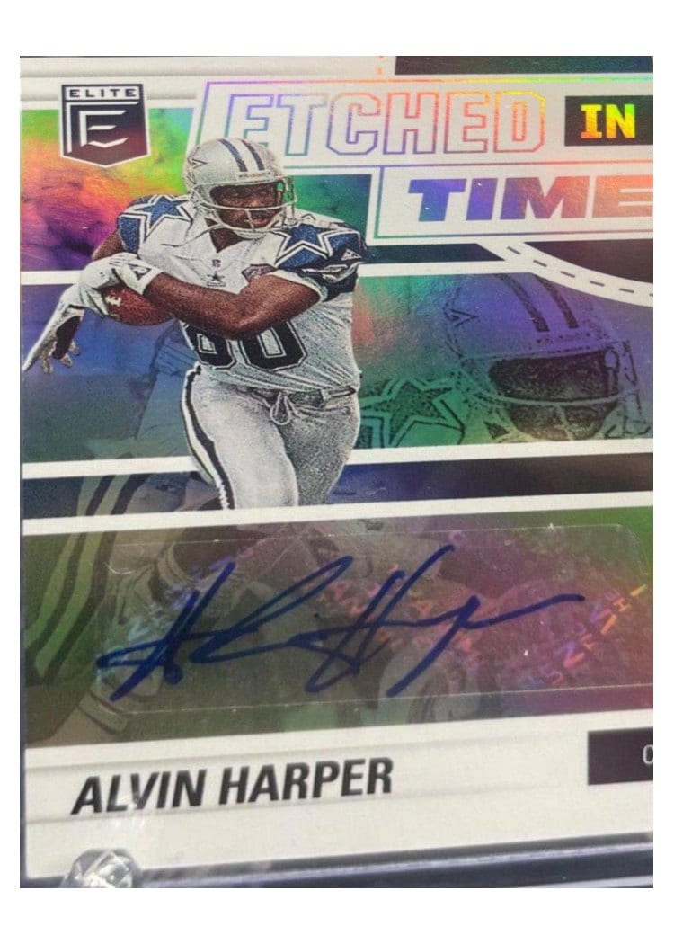 2022 Donruss Elite Etched in Time Signatures Alvin Harper #ET-AH card