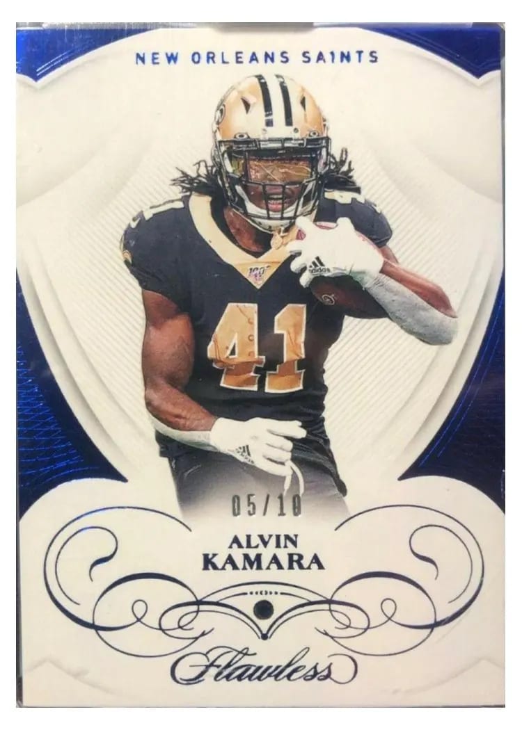 2019 Panini Flawless Base Ruby Alvin Kamara #43 card