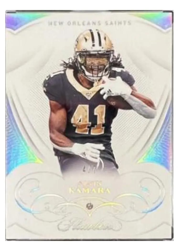 2019 Panini Flawless Base Ruby Alvin Kamara #43 card