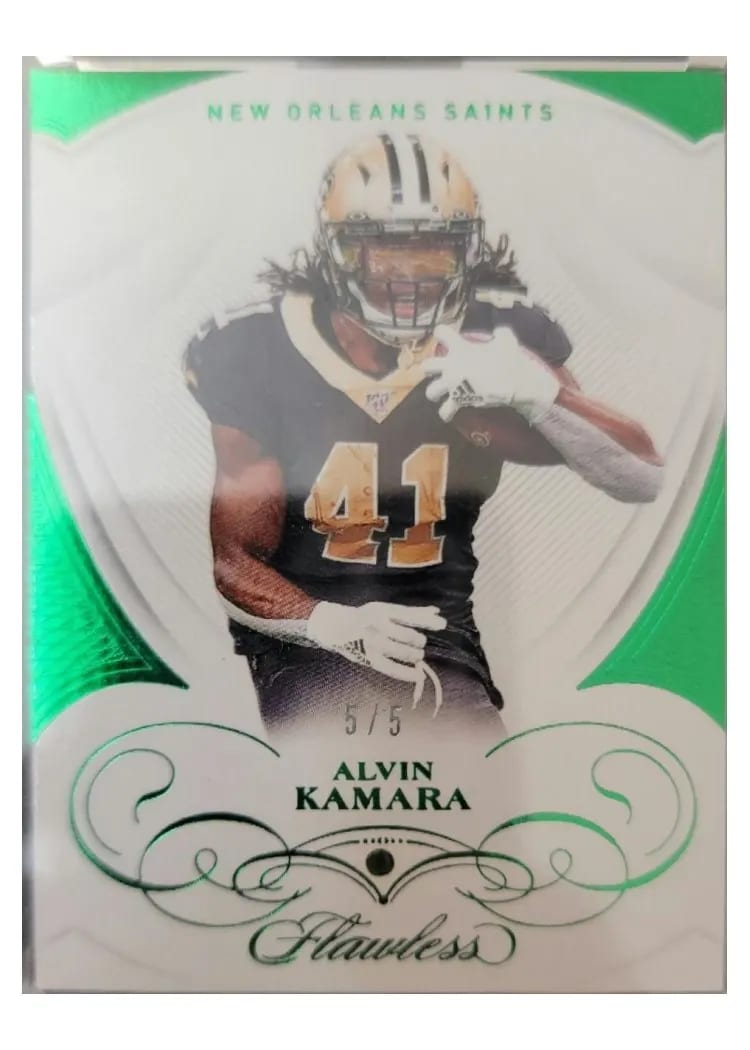 2019 Panini Flawless Base Ruby Alvin Kamara #43 card
