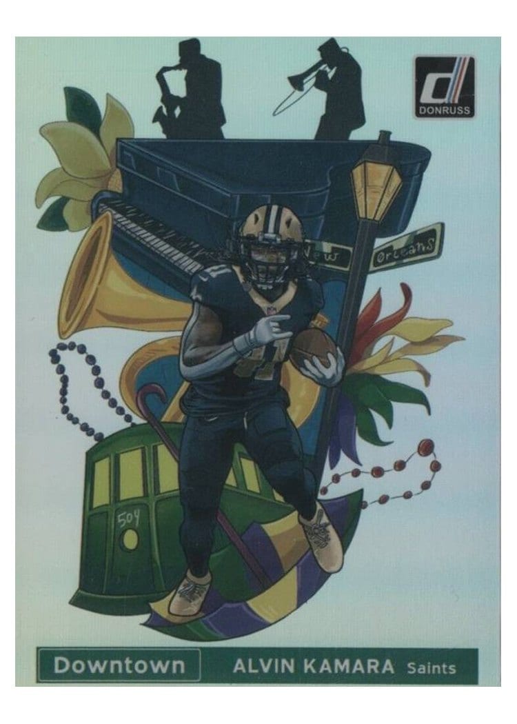 2021 Donruss Downtown Alvin Kamara #DT-22 card