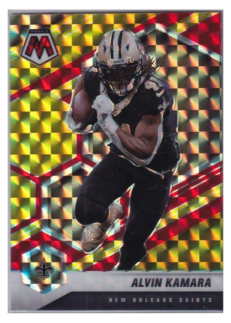 2021 Panini Mosaic Base Set Alvin Kamara #146 card