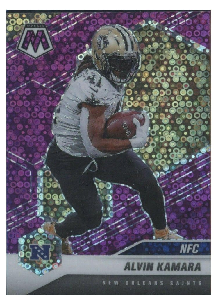 2021 Panini Mosaic Base Set Alvin Kamara #213 card