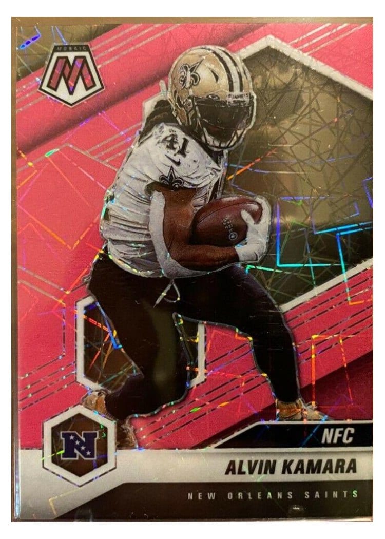 2021 Panini Mosaic Base Set Alvin Kamara #213 card