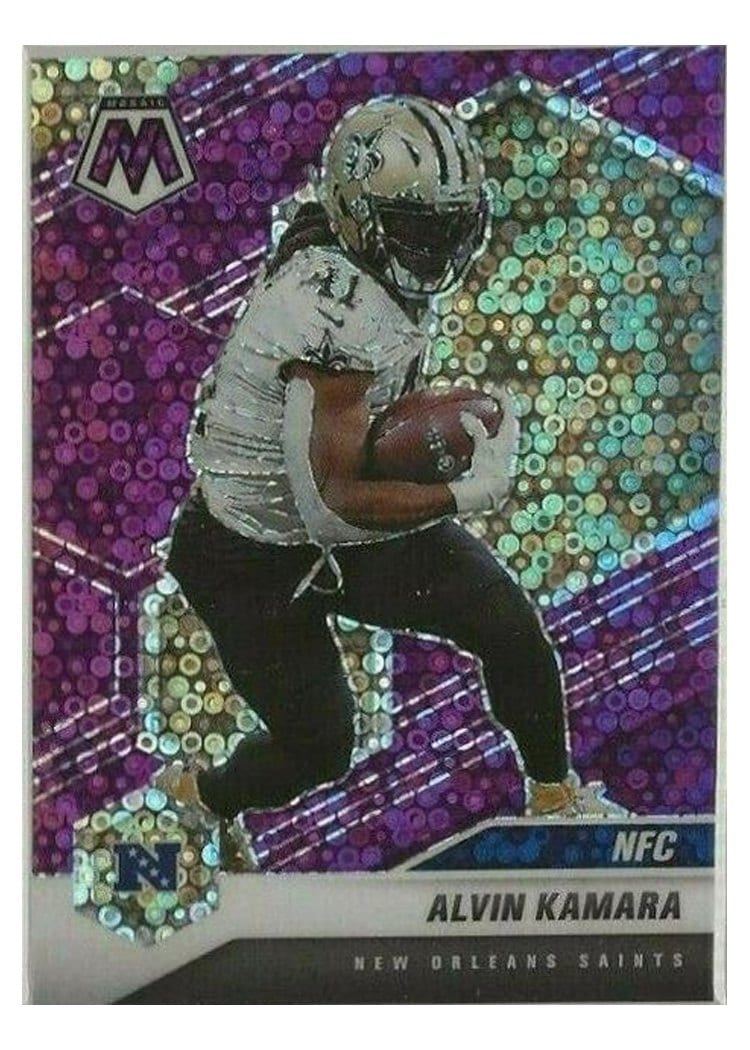 2021 Panini Mosaic Base Set Alvin Kamara #213 card