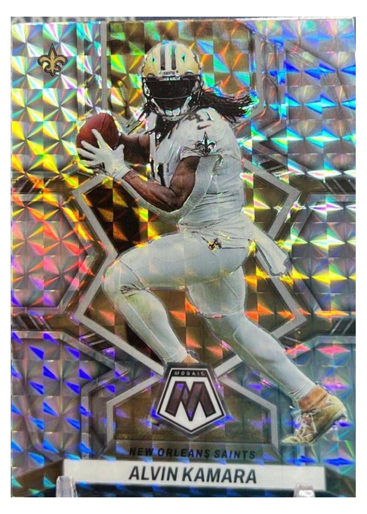 2022 Panini Mosaic Base Set Alvin Kamara Mosaic #140 card