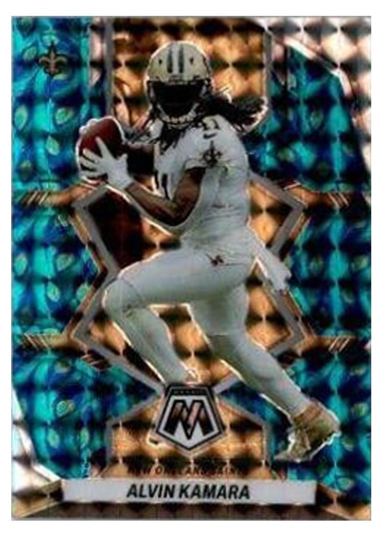 2022 Panini Mosaic Base Set Alvin Kamara #140 card