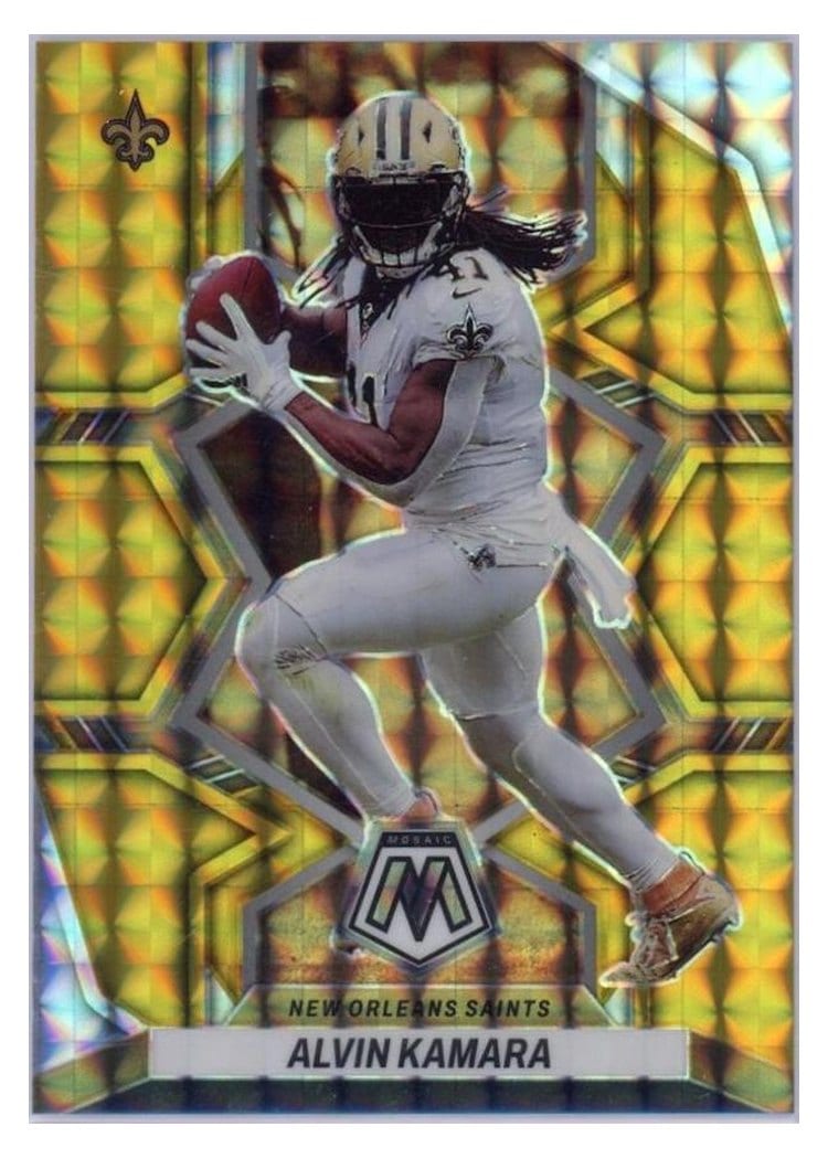 2022 Panini Mosaic Base Set Alvin Kamara #140 card