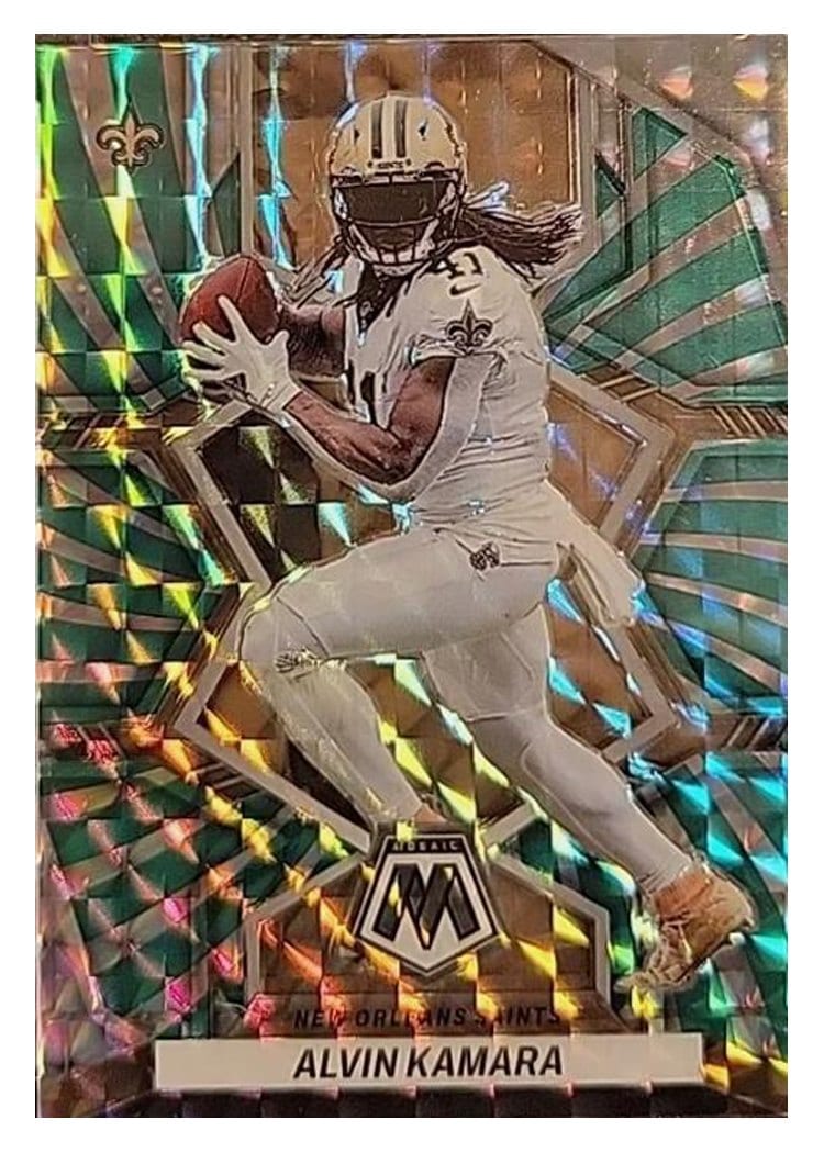 2022 Panini Mosaic Base Set Alvin Kamara #140 card