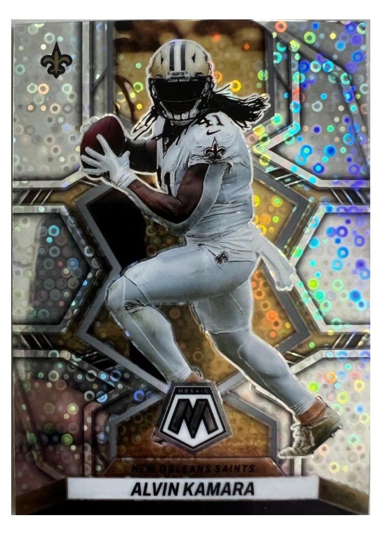 2022 Panini Mosaic Base Set Alvin Kamara #140 card