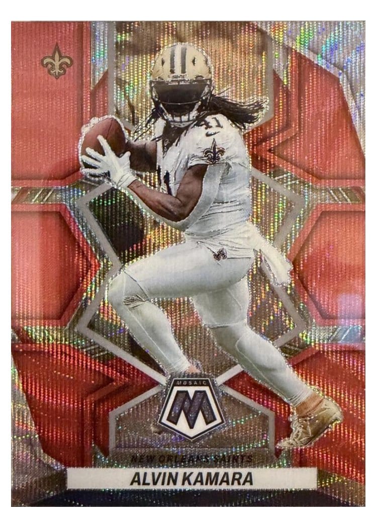 2022 Panini Mosaic Base Set Alvin Kamara #140 card