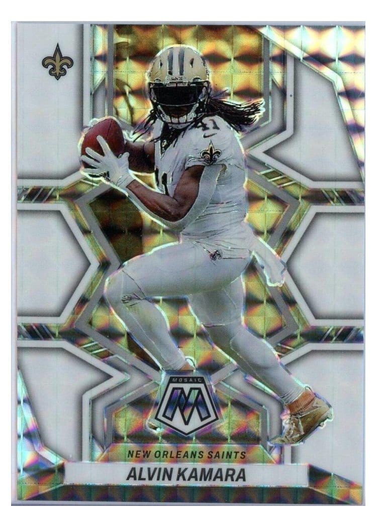 2022 Panini Mosaic Base Set Alvin Kamara #140 card