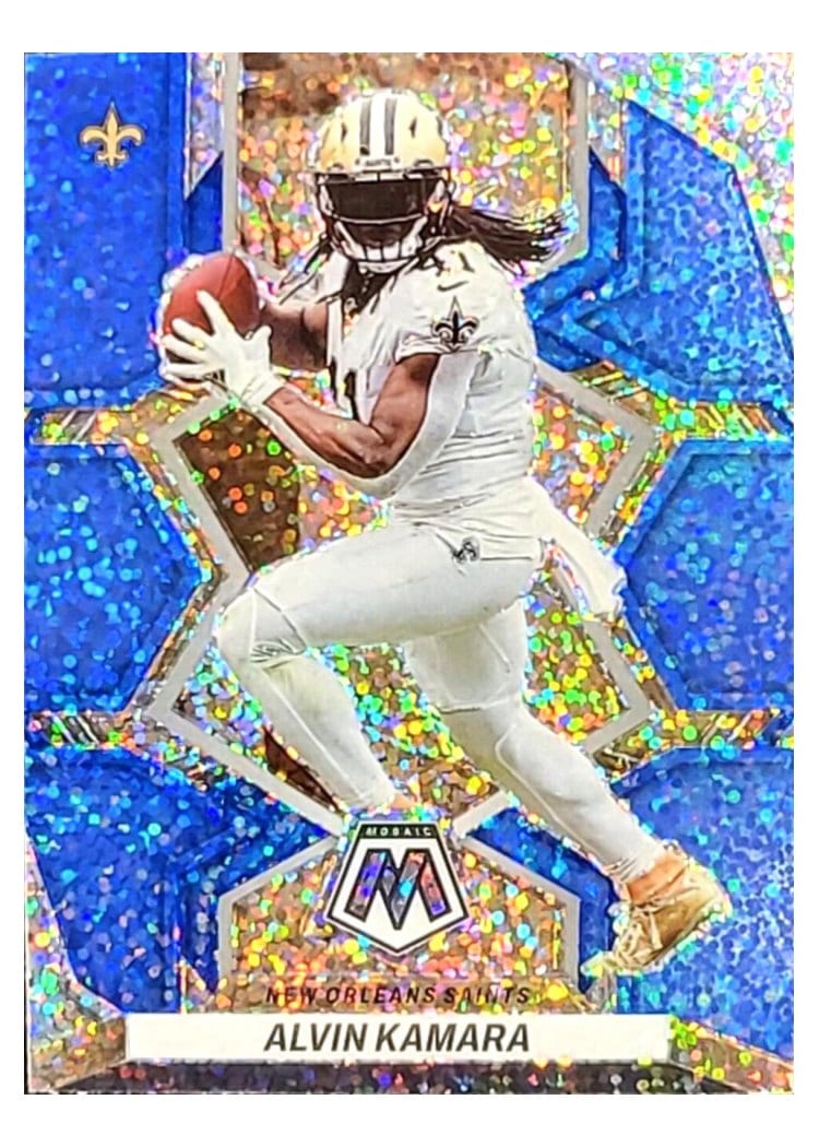 2022 Panini Mosaic Base Set Alvin Kamara #140 card