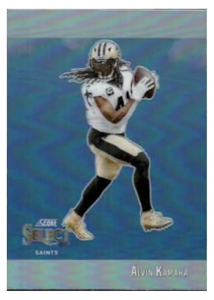 2023 Panini Select Score Select Throwback Alvin Kamara #2 card