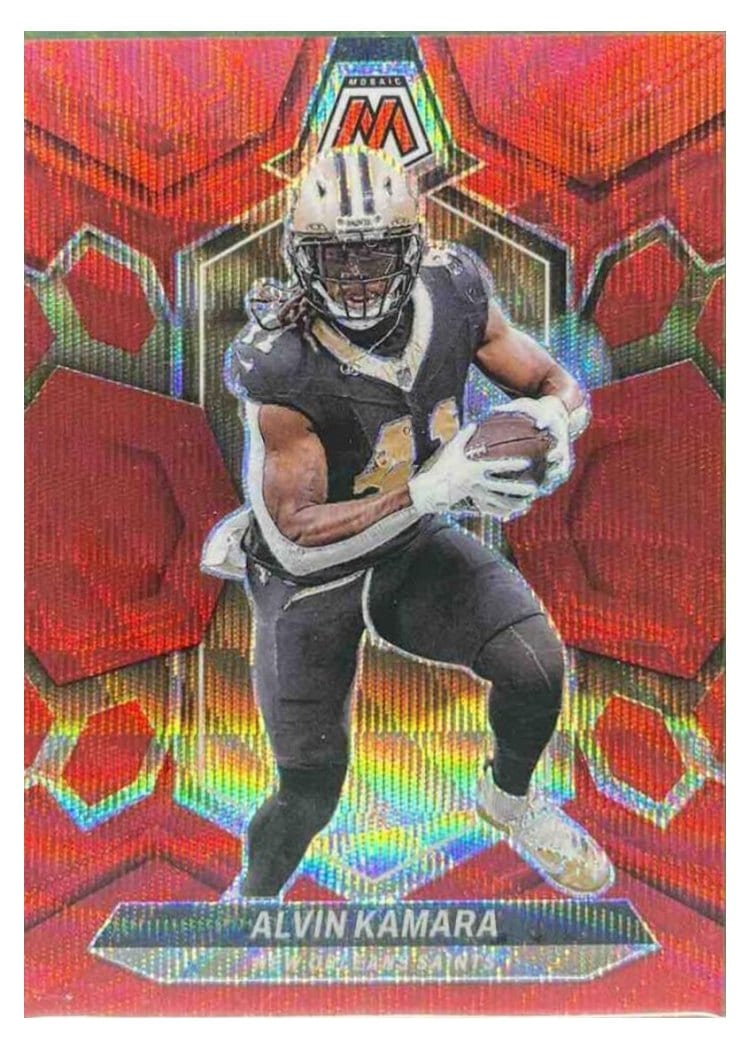2024 Panini Mosaic Base Set Alvin Kamara #156 card