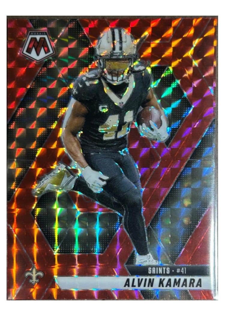 2025 Panini Mosaic Base Set Alvin Kamara Red #188 card