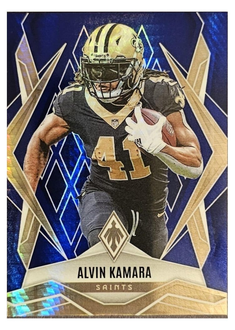 2025 Panini Phoenix Base Set Alvin Kamara Blue Winter #22 card