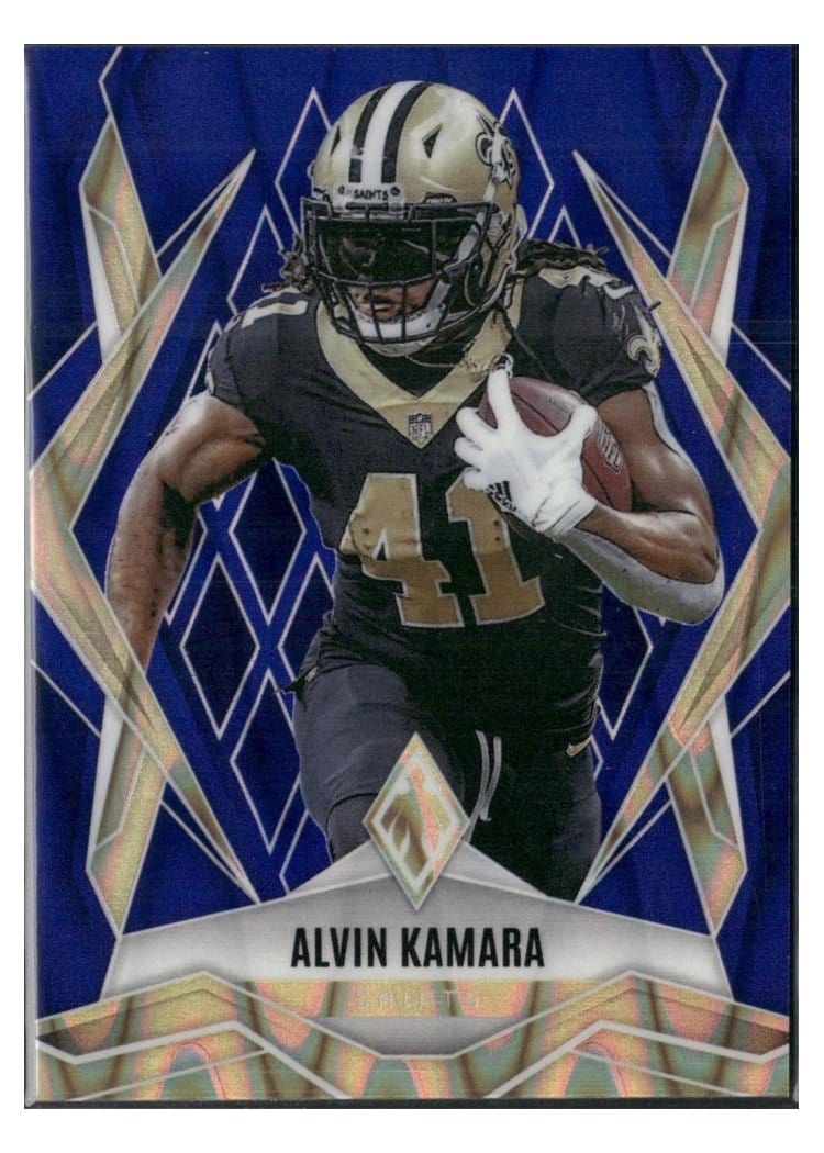 2025 Panini Phoenix Base Set Alvin Kamara Blue Seismic #22 card