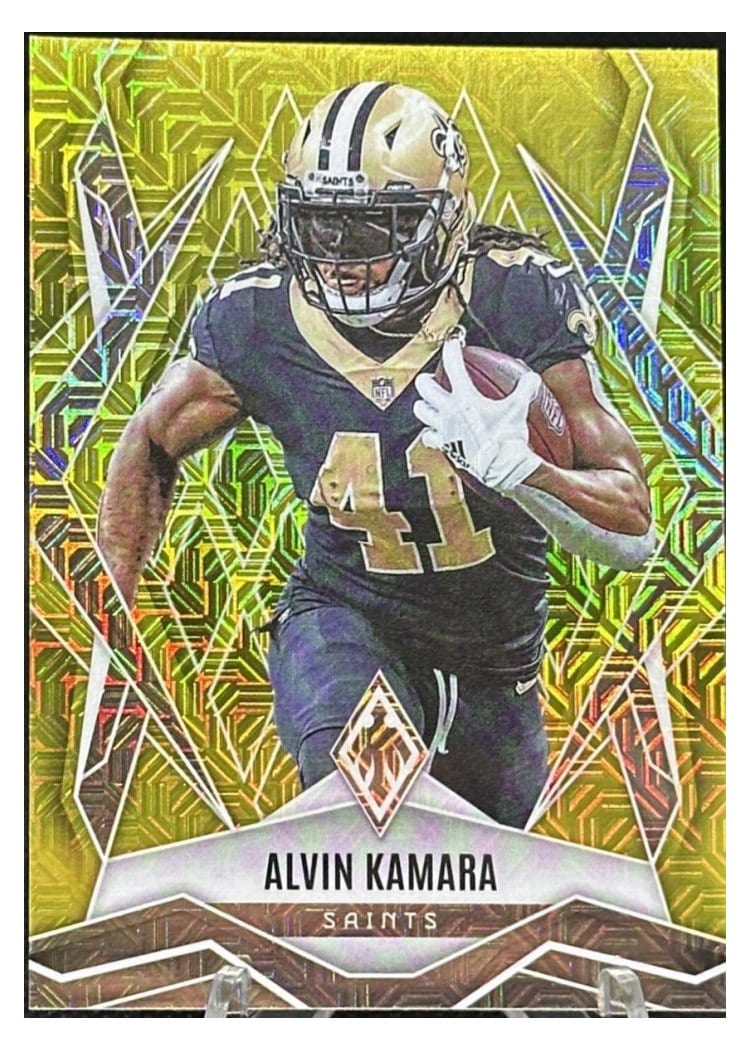 2025 Panini Phoenix Base Set Alvin Kamara Yellow Mojo #22 card