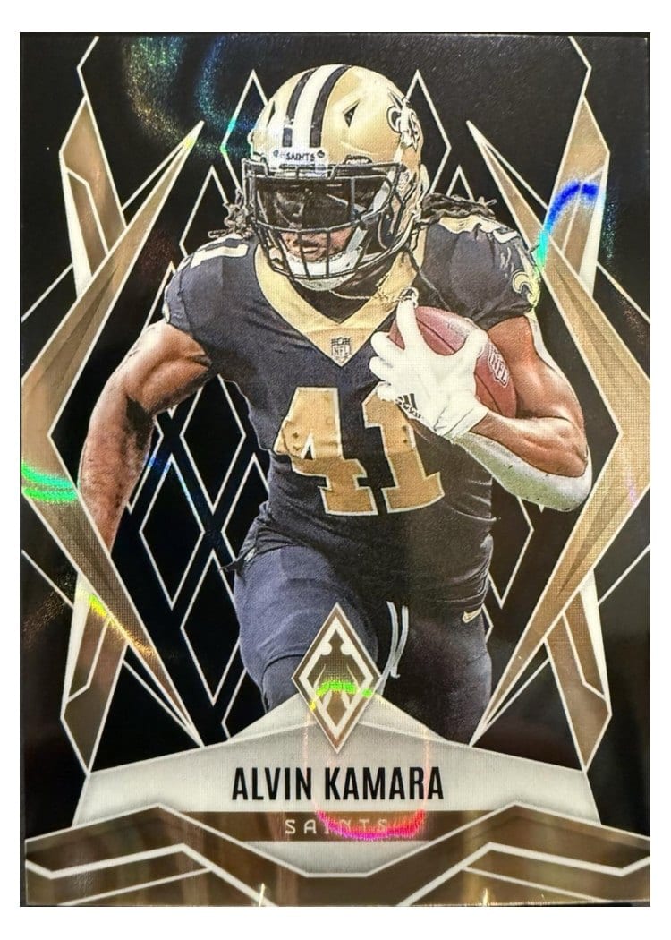 2025 Panini Phoenix Base Set Alvin Kamara Black Winter #22 card