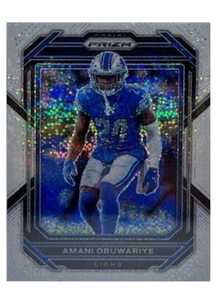 2022 Panini Prizm Base Set Amani Oruwariye White Sparkle #101 card
