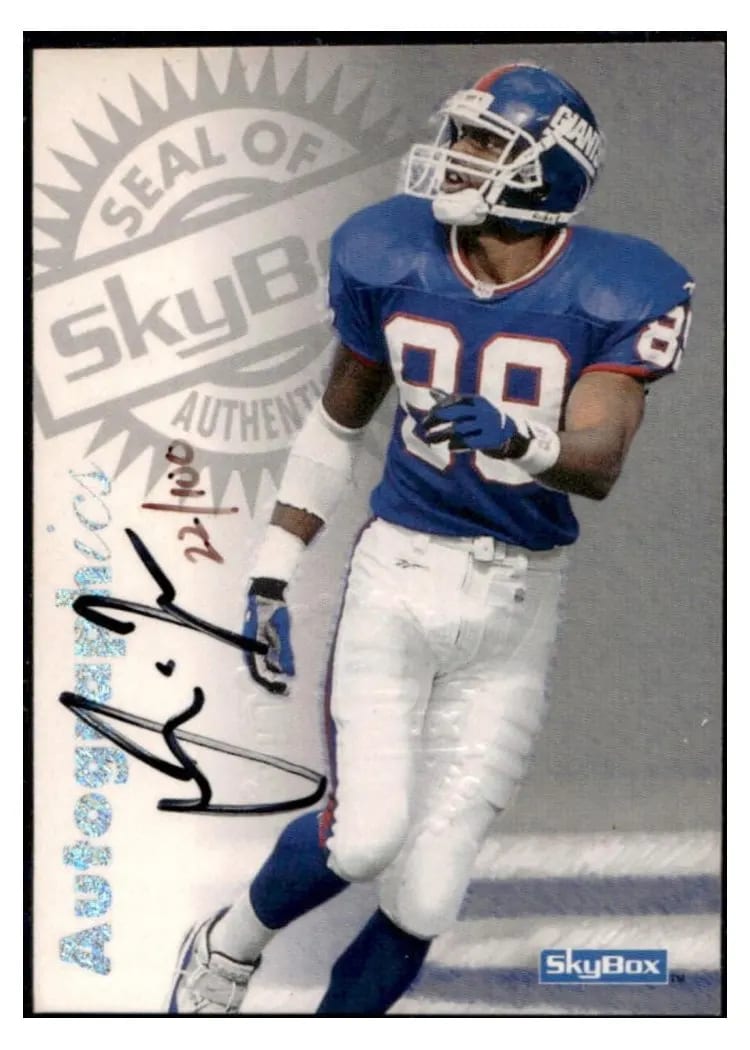 1997 Skybox Premium Autographics Amani Toomer card