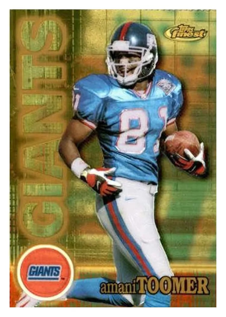 2000 Topps Finest Amani Toomer #19 card
