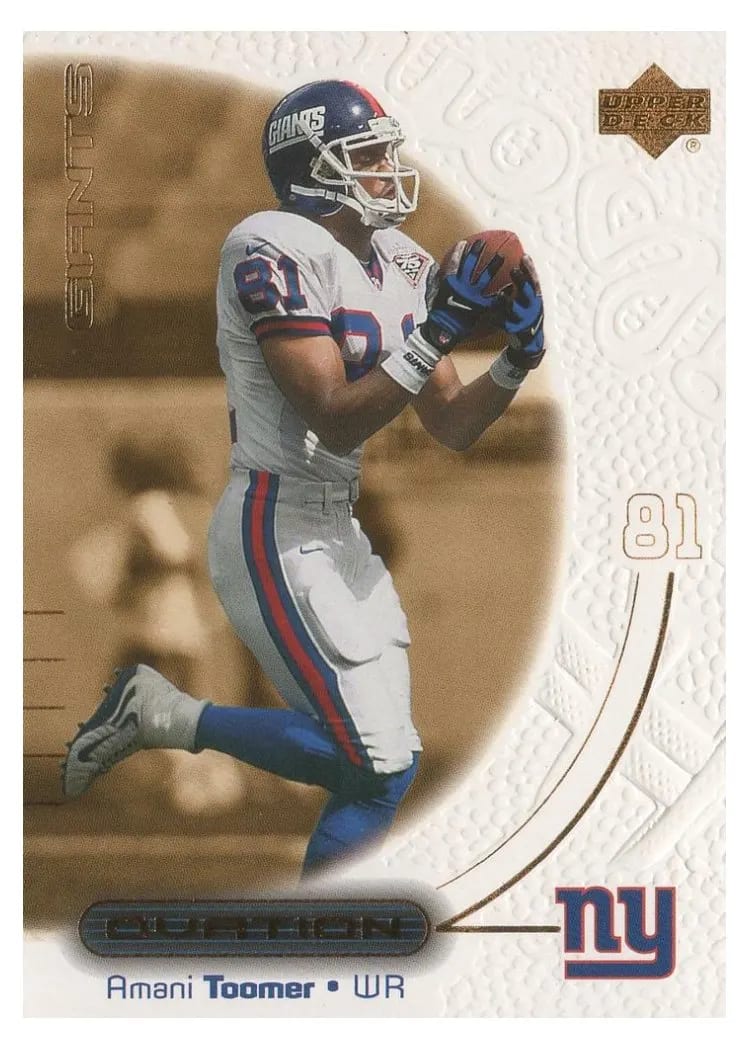 2000 Upper Deck Ovation Amani Toomer #38 card