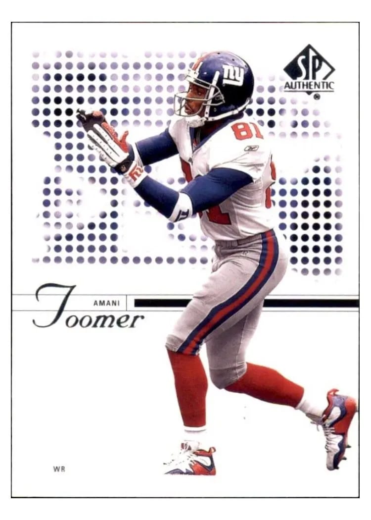 2002 SP Authentic Amani Toomer #60 card