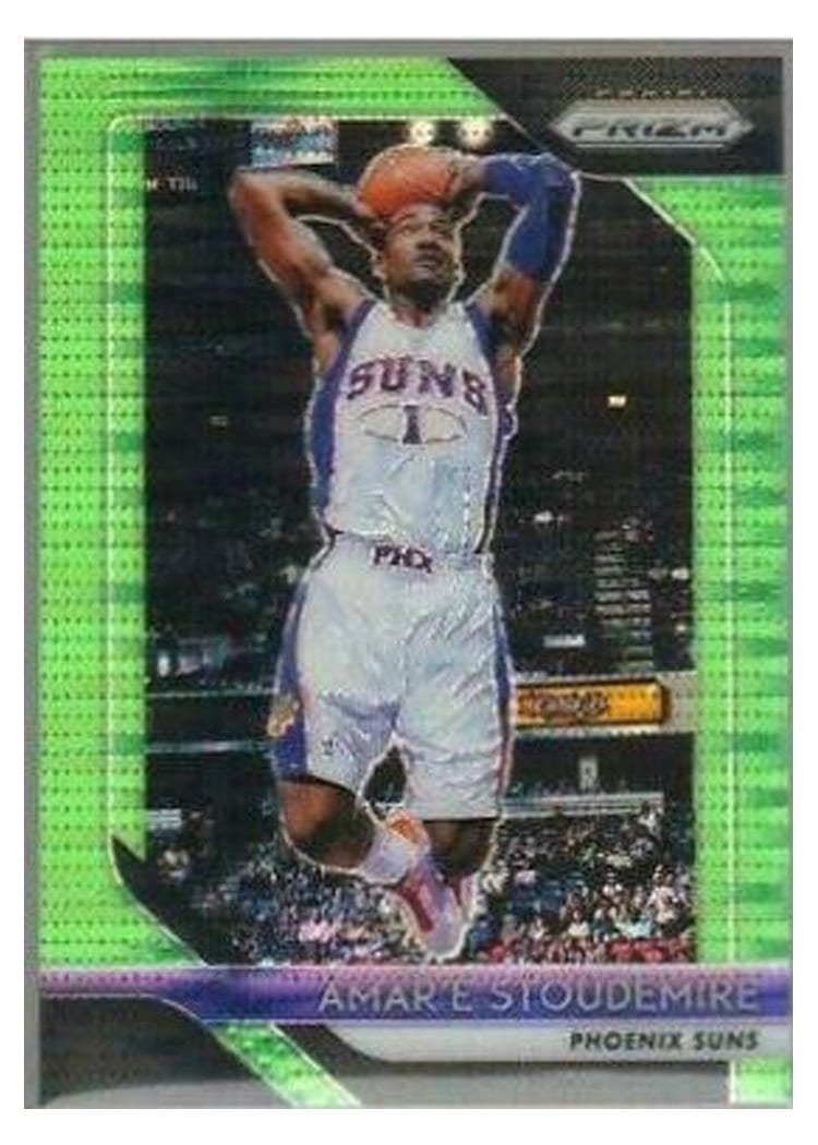 2018-19 Panini Prizm Base Set Amar'e Stoudemire Green Pulsar Prizm #295 card