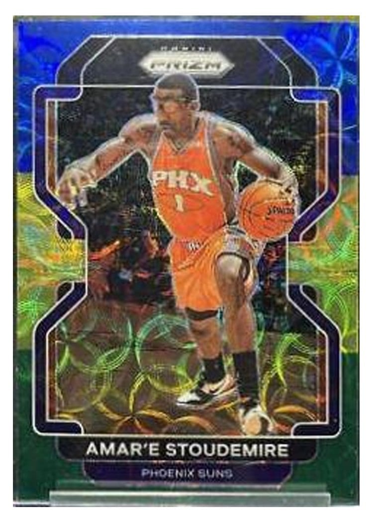2021-22 Panini Prizm Base Set Amar'e Stoudemire Blue Choice Prizm #262 card