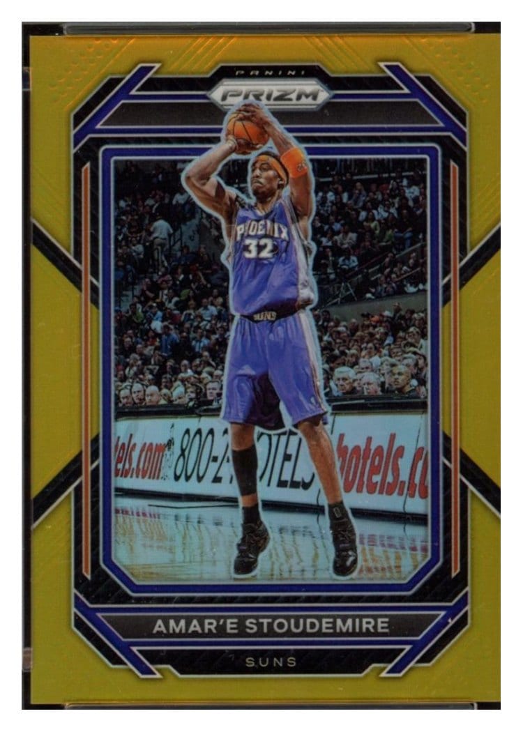 2022-23 Panini Prizm Base Set Amar'e Stoudemire Gold Prizm #287 card