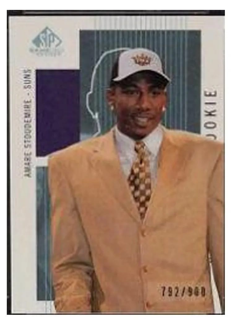 2002 SP Game Used Amare Stoudemire #108 card