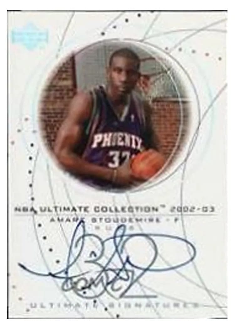 2002 Ultimate Collection Signatures Amare Stoudemire #AS-S card