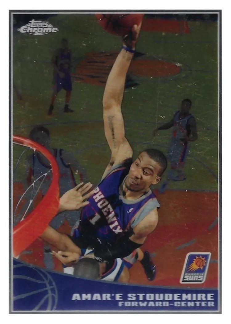 2009 Topps Chrome Amare Stoudemire Printing Plate Magenta #76 card