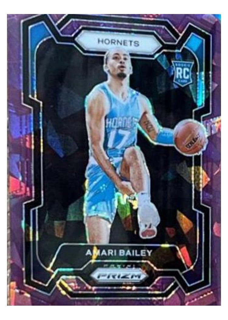 2023-24 Panini Prizm Base Set Amari Bailey Purple Ice #162 card